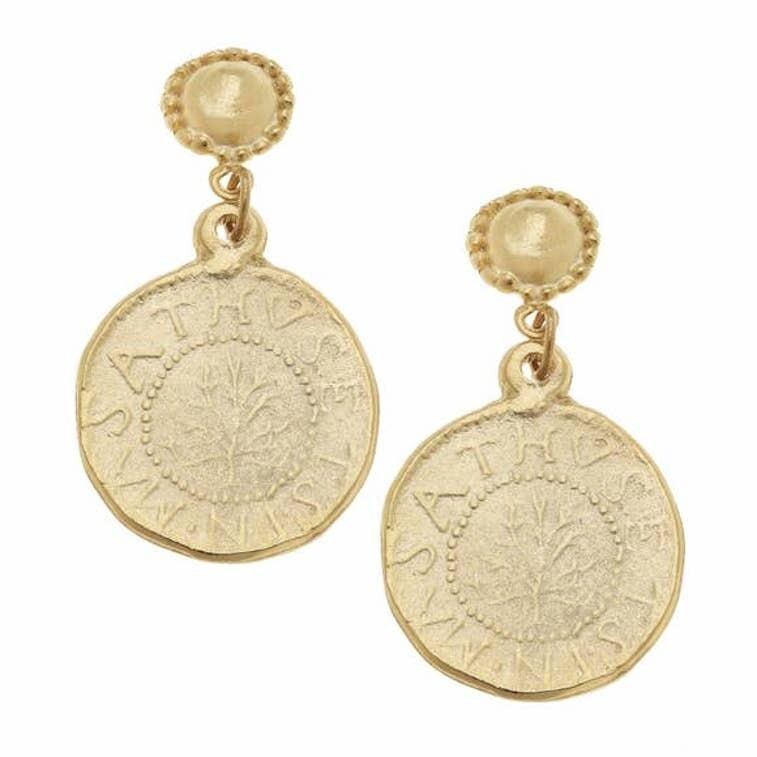 Gold Cab Earring