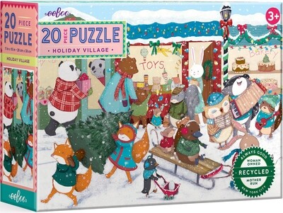 Holiday Puzzle Village 20 Pc