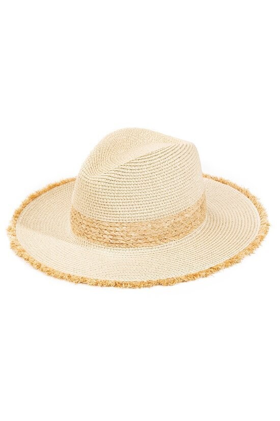 Ivory Braided Straw Hat