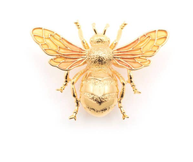 Luxury Queen Bee  Gold Pin