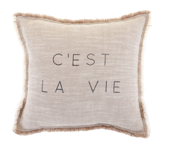 Cest La Vie  Small Throw pillow