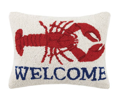 Welcome Lobster Pillow