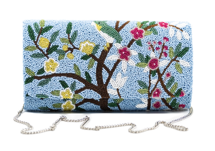 Blossom Beaded Clutch