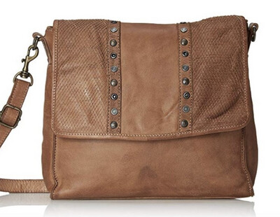 Italian Made Leather Sling Crossbody Bag