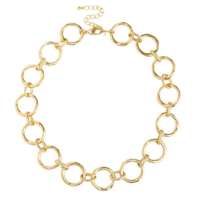 Gold Plated Round Gold Loop Chain