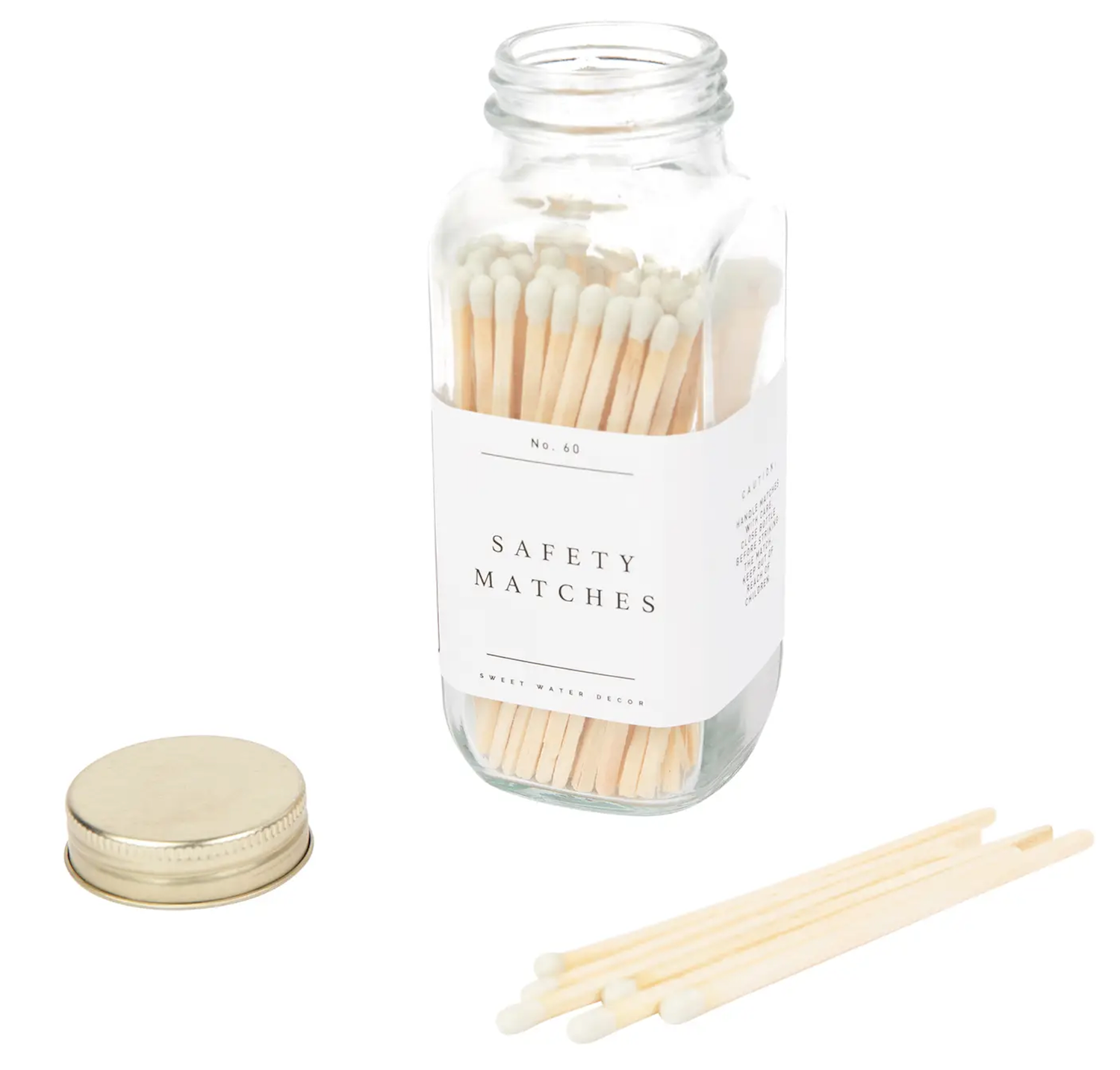 Glass Jar Safety Matches