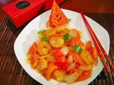 Sweet + Sour Shrimp Dinner