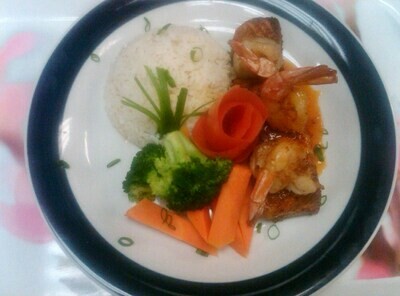 Grilled Chicken + Shrimp