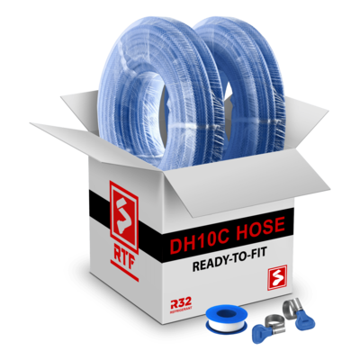 DH10C RTF DRAIN HOSE KIT CLEAR 3/8" (10mm I/D)