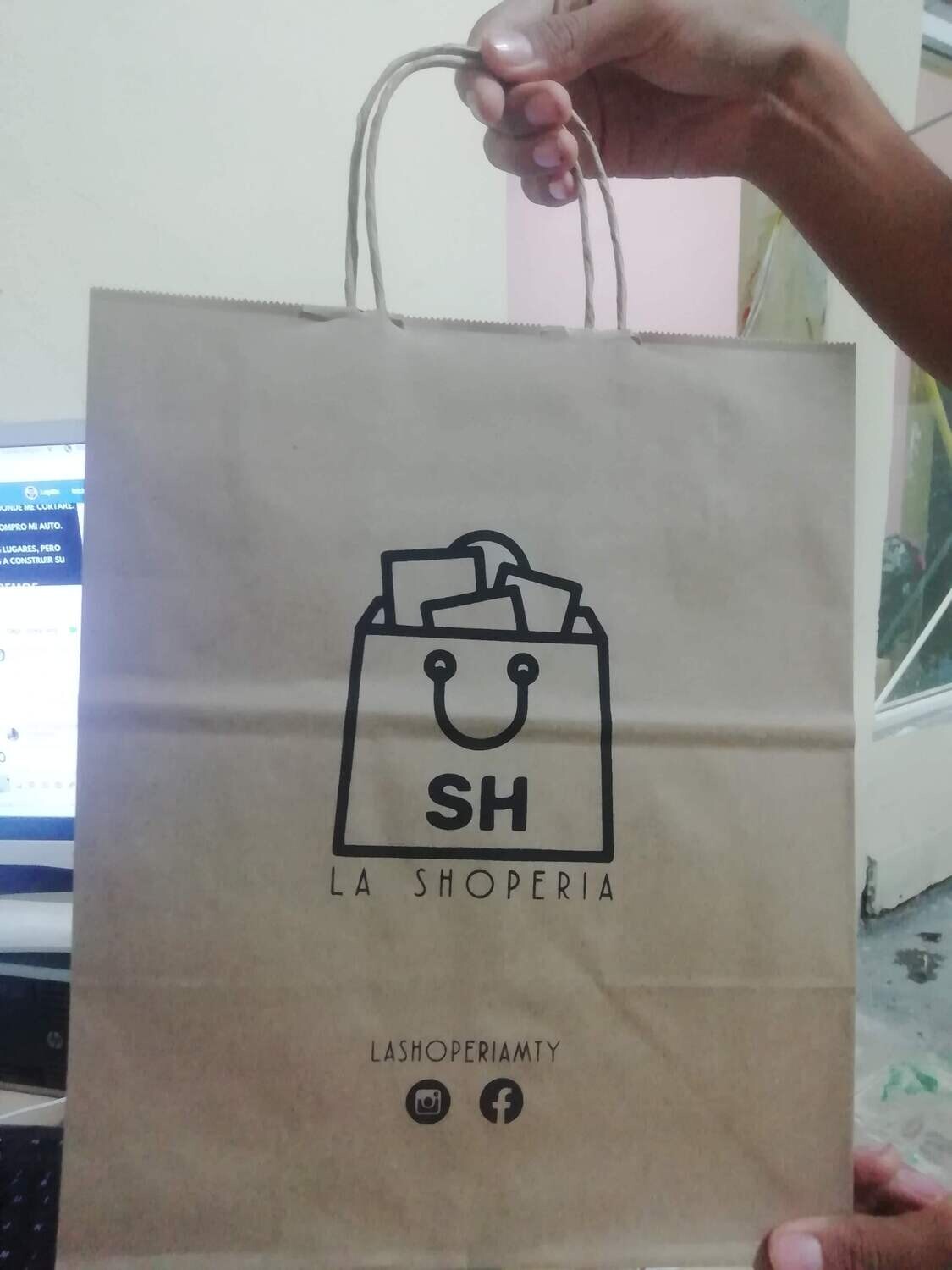BOLSA POCKET CON ASA IMPRESA