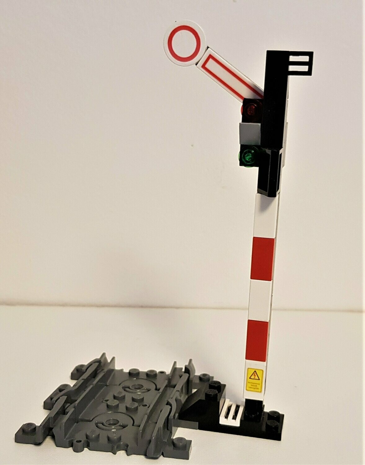 Lego City Eisenbahn Signal Zugsignal mit Flex Schiene