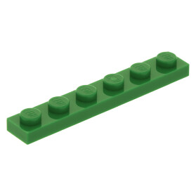 Lego,3666, Platte, 1x6,Grün,Flach-Stein