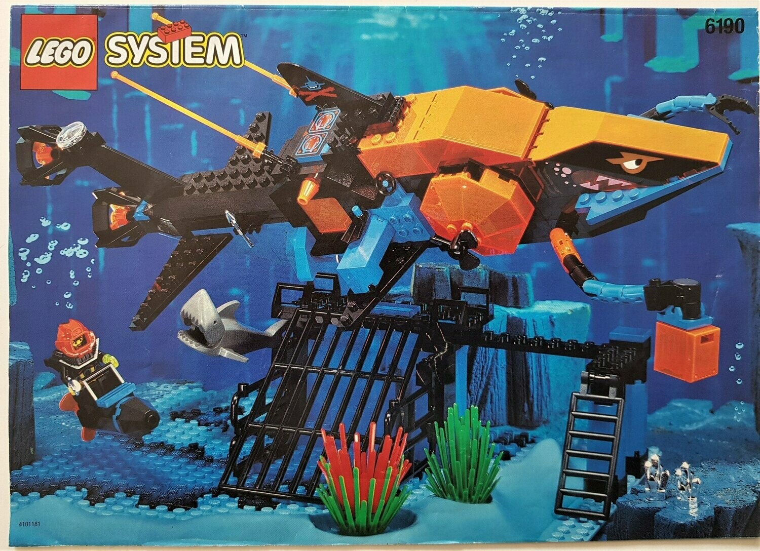 Lego, 6190, System, Bauanleitung, ungelocht