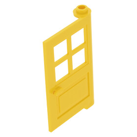 Lego--3861 Mit Gitterfenster Haustüre Türe 1 x 4 x 5 Weiß