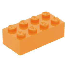 Lego,3001,Oranger Stein 2x4,Grundbaustein