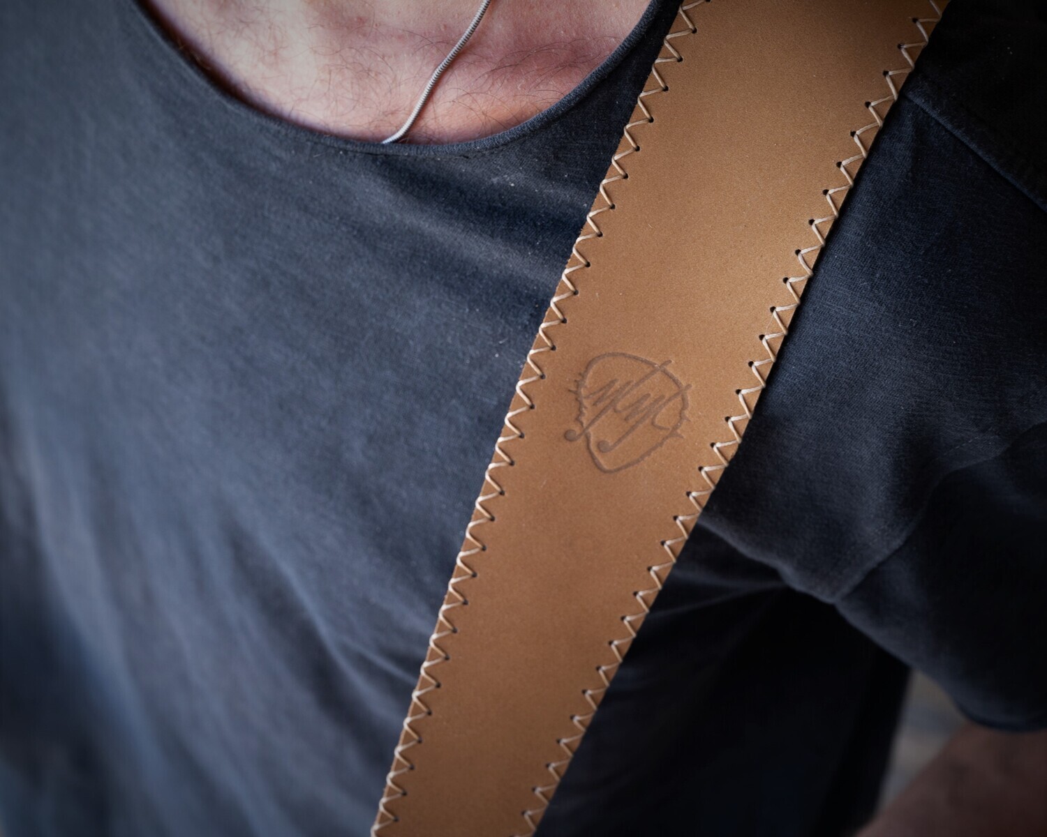 Ocher Leather Strap
