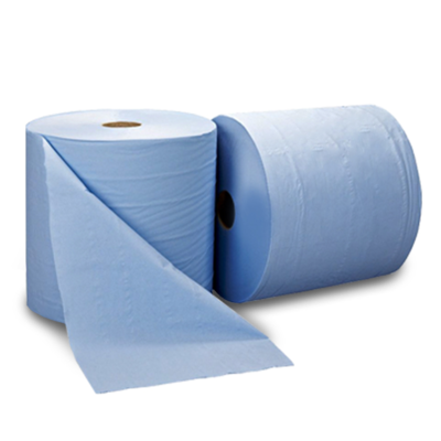 Maxi rollen blauw sterk, 500coupons, 3laags 37cm