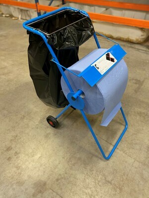 Vloerdispenser industrie rollen met vuilniszak houder