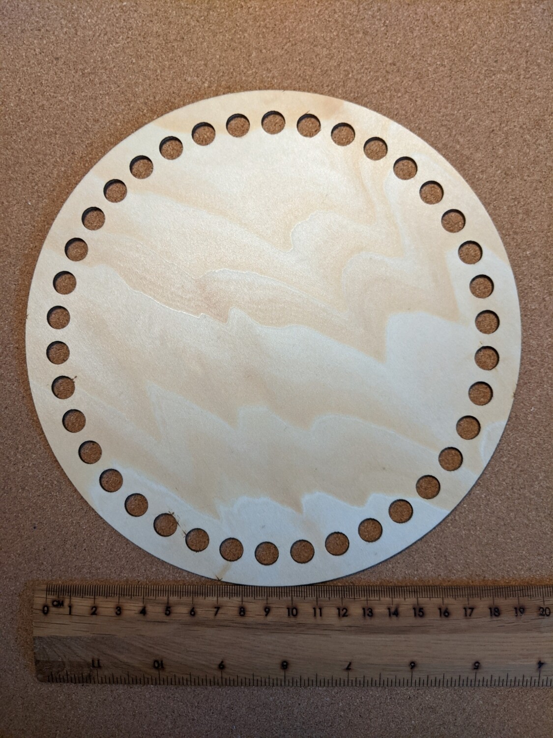 Base de madera redonda 20 cm - durable