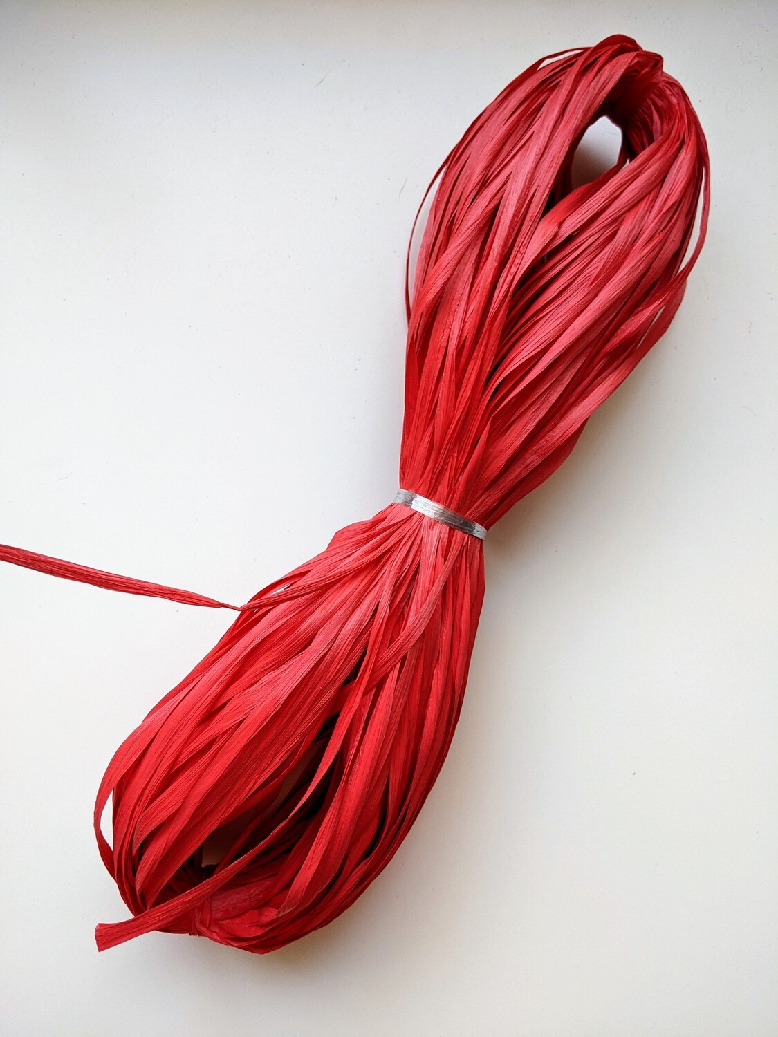 Raffia viscosa rojo 50gr / 120m