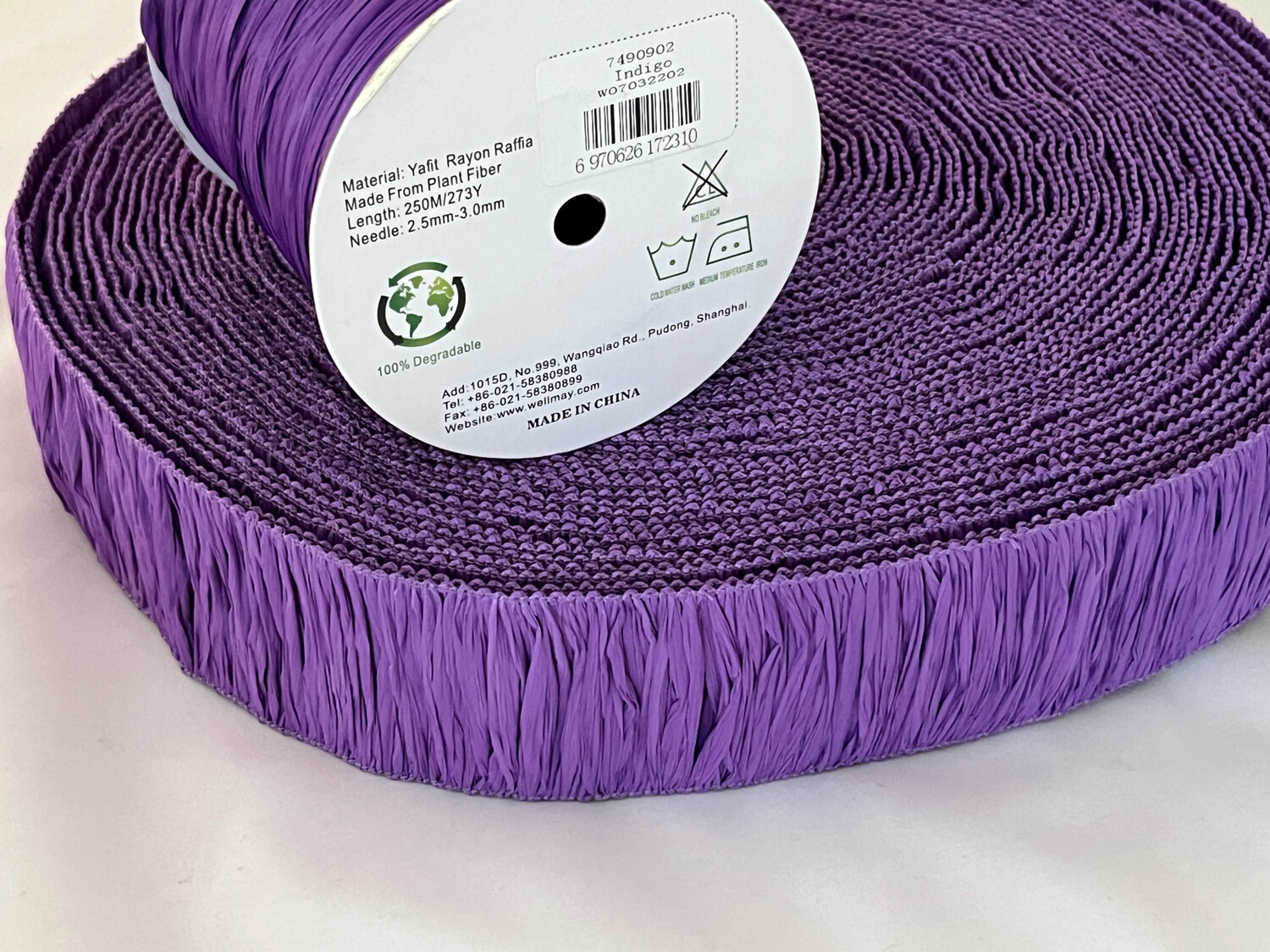 Rafia Ispie Franja  Lilac 1 m