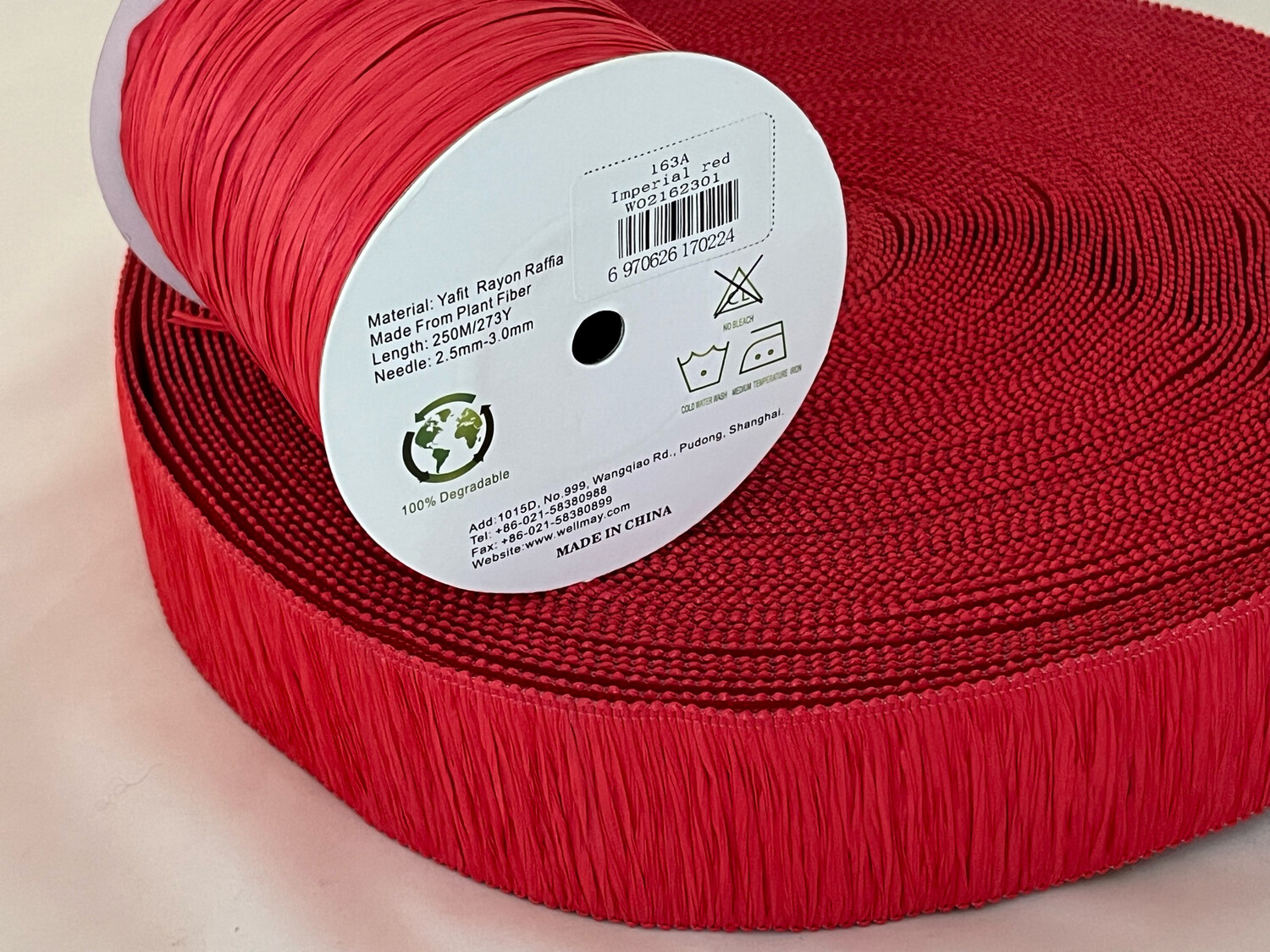 Rafia Ispie Franja  imperial red 1 m