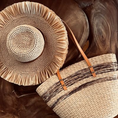Accesorios de rafia y paja