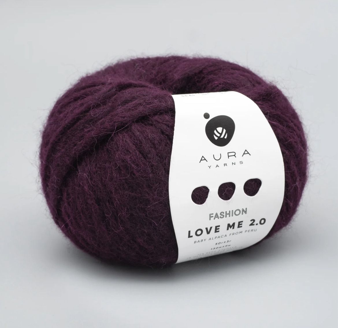 AuraYarns Love me Burgundy