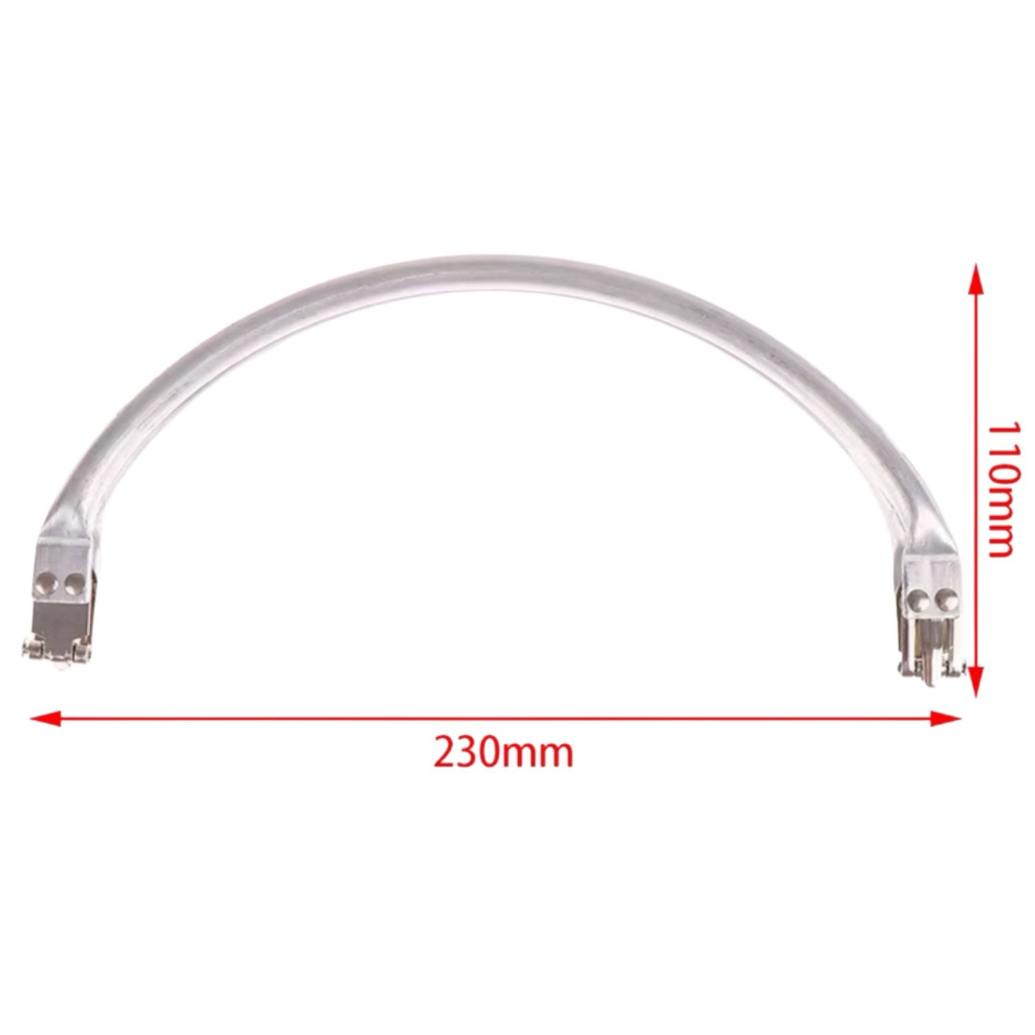 Marco de metal de clutch 23cm x 11cm