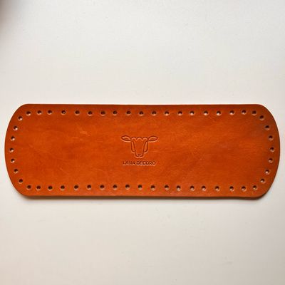 Base LanaDecoro de piel natural claro 30cm x 10 cm x 2 mm