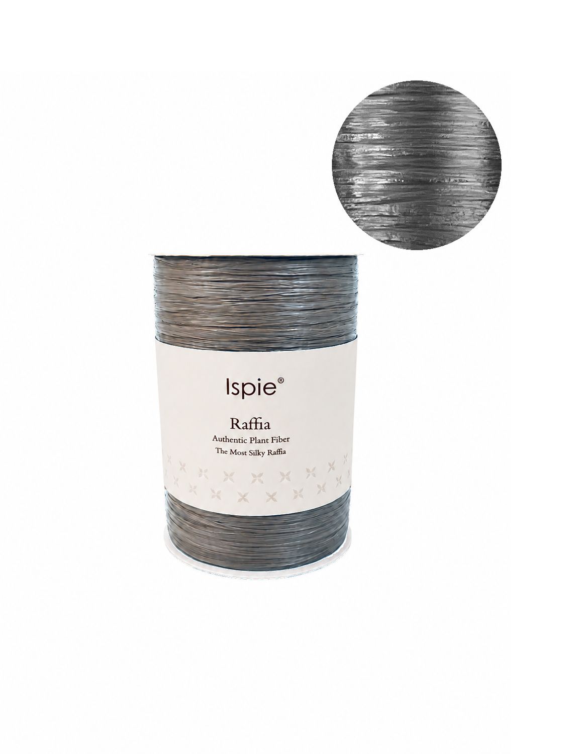 Rafia Viscosa Ispie Metallic Grey
