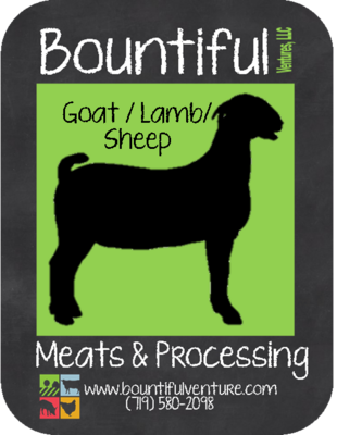 Cut Instructions- Goat or Lamb