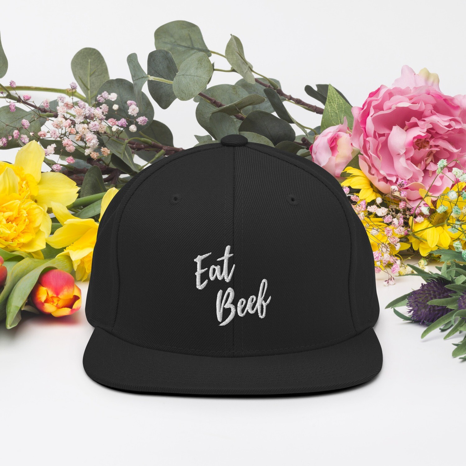 Snapback Hat, Color: Black
