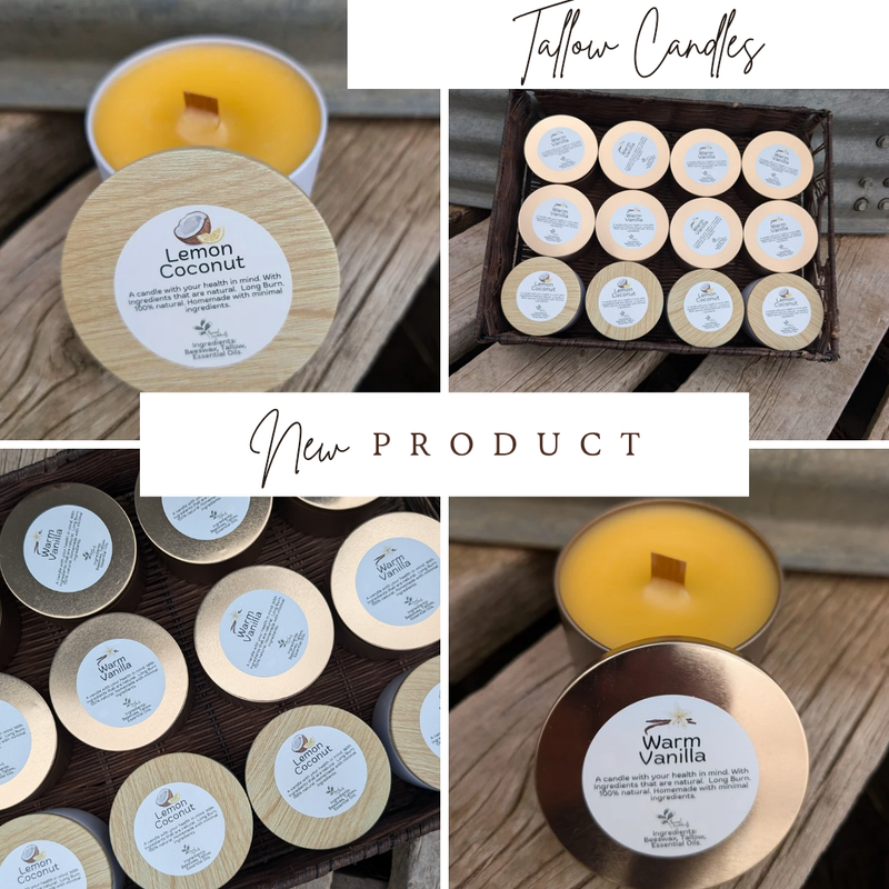 Tallow Candle- 8oz