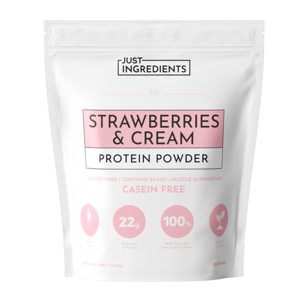 Strawberries & Cream Protein Powder- Just Ingredients