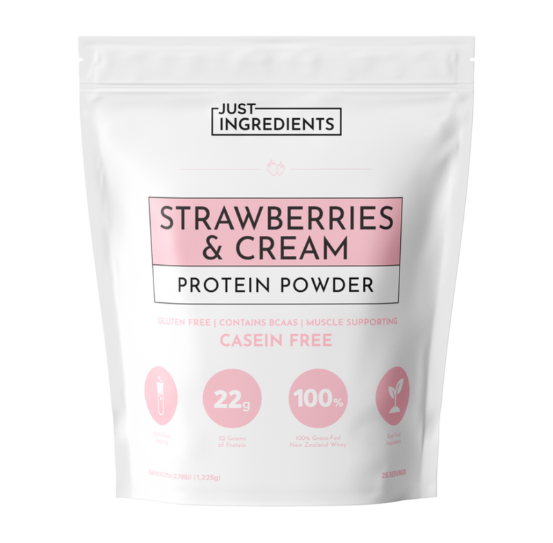 Strawberries & Cream Protein Powder- Just Ingredients