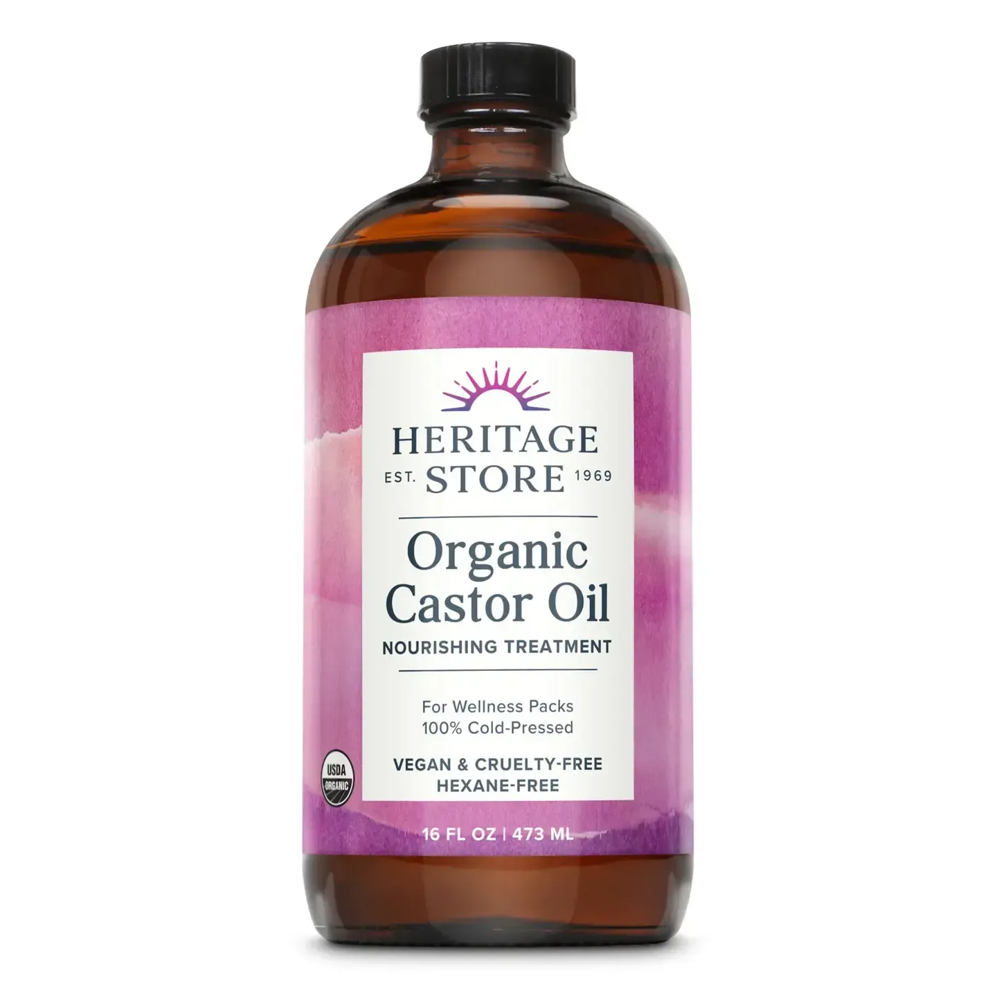 Organic Castor Oil 16oz- Heritage Store