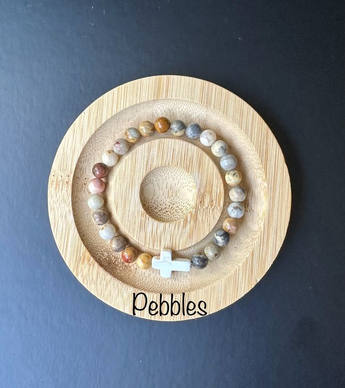 Pebbles Cross bracelet