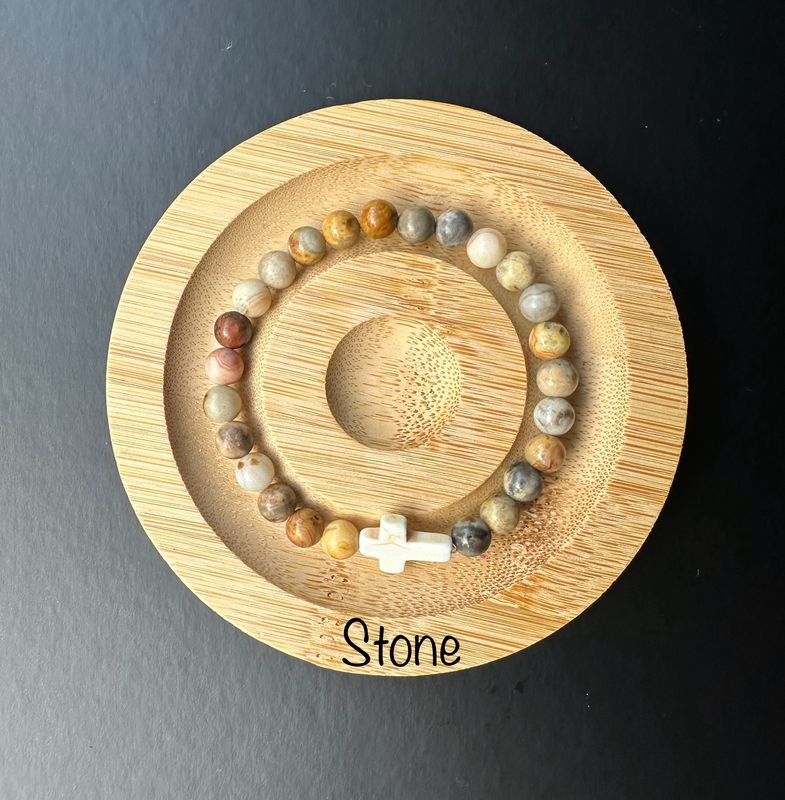Stone Cross bracelet