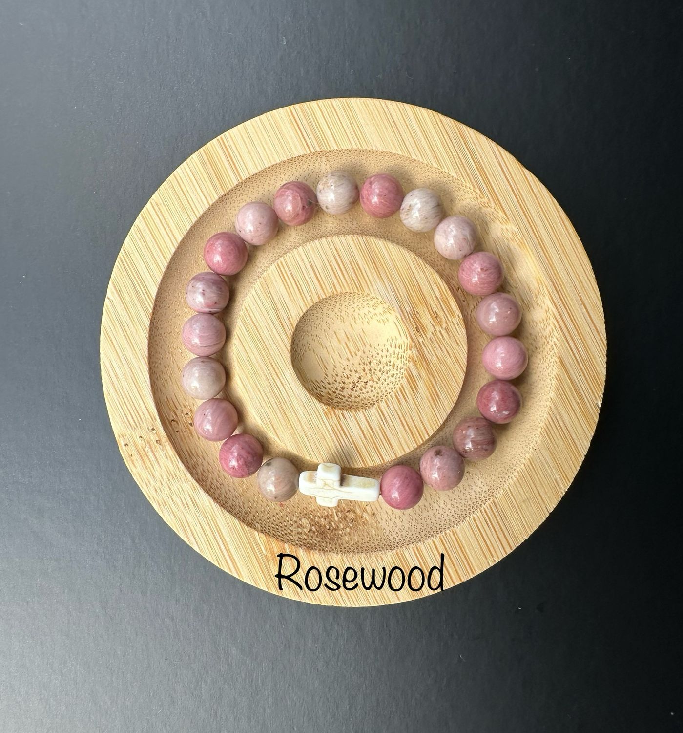 Rosewood Cross bracelet
