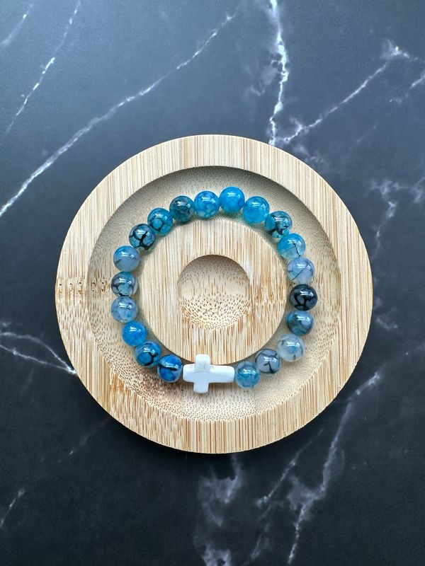 Azure Cross bracelet