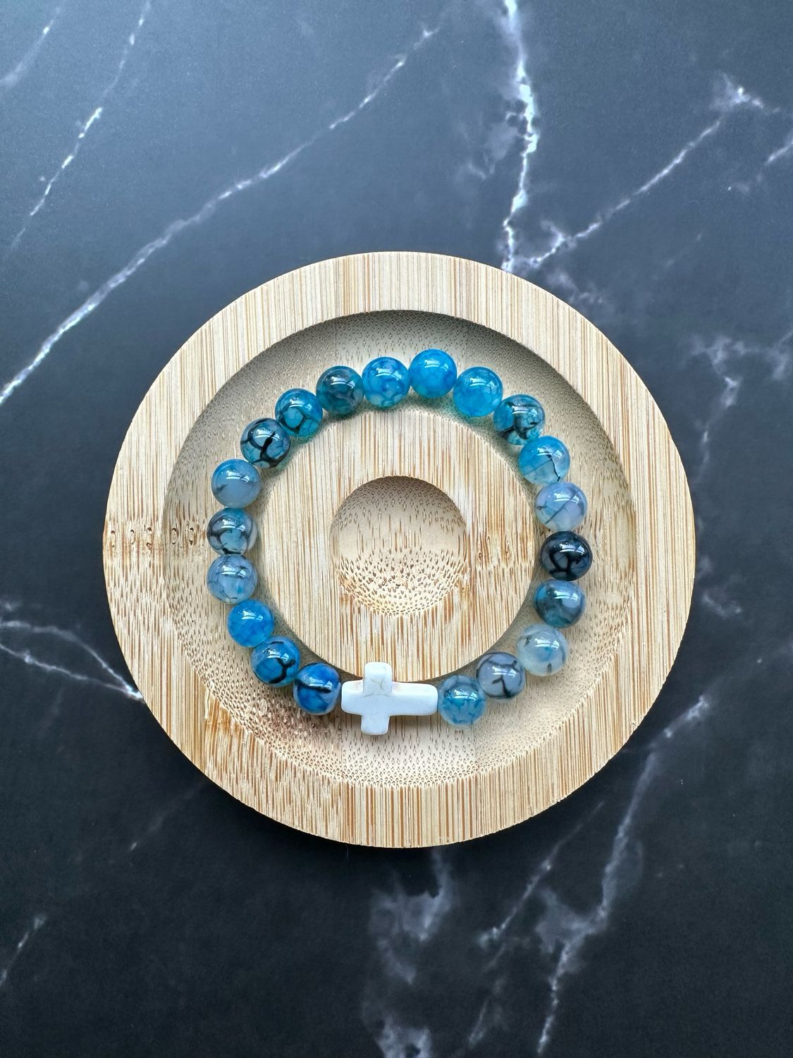 Azure Cross bracelet