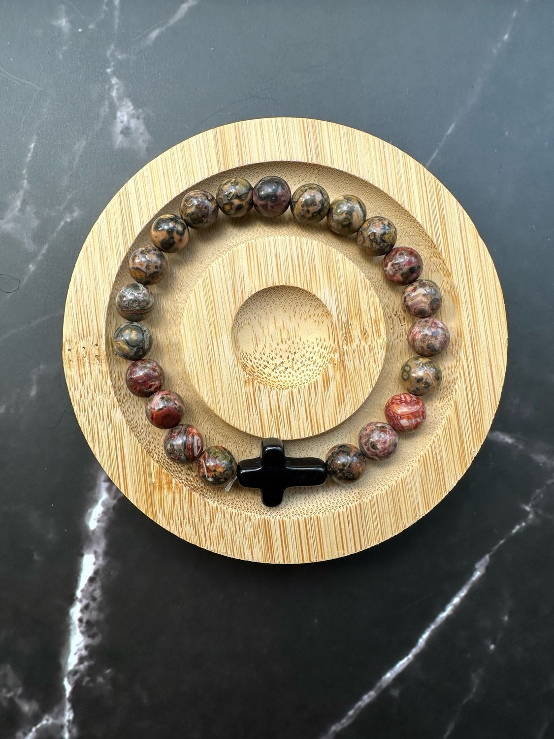 Safari Large Black Cross bracelet