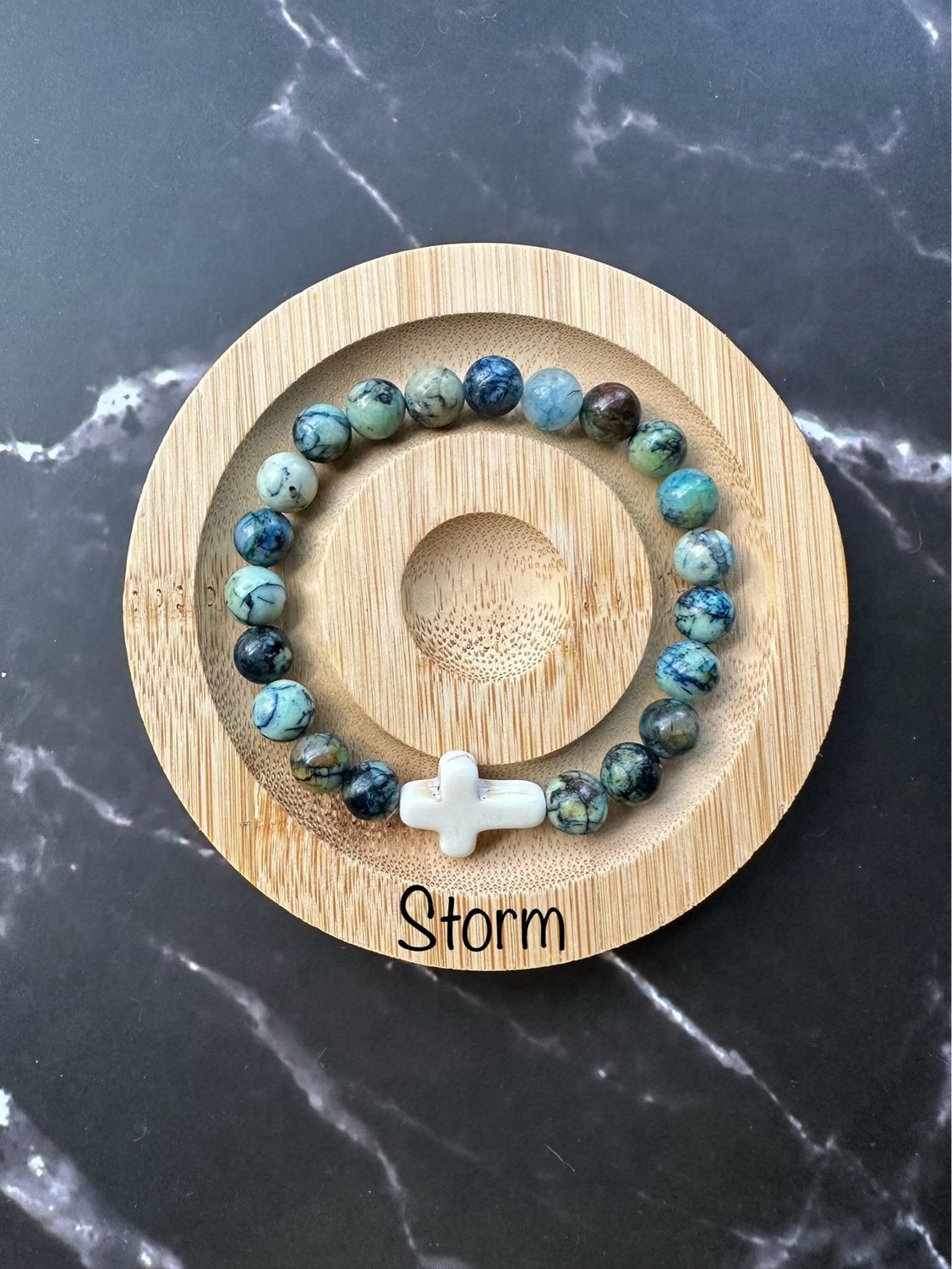 Storm White Cross bracelet