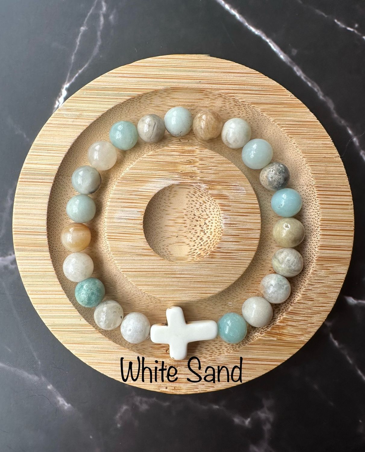 White Sand Cross bracelet