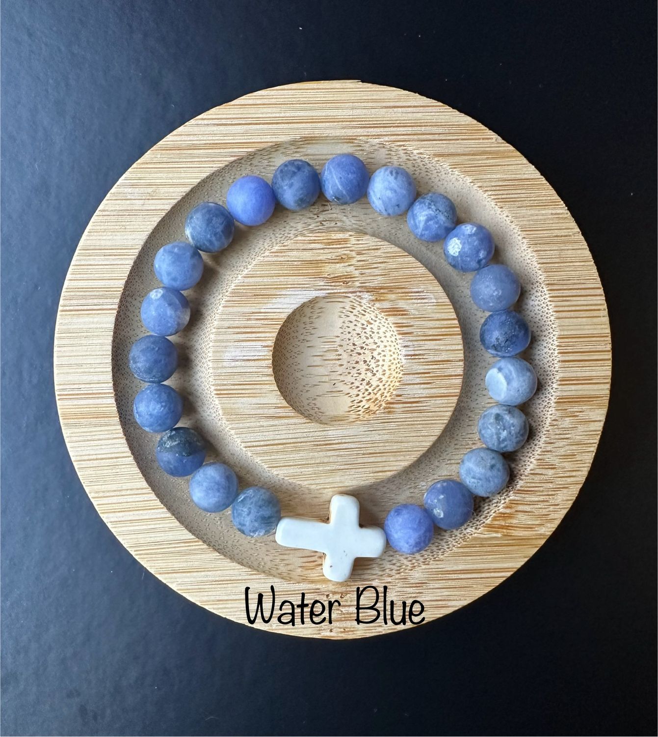 Water Blue Cross bracelet