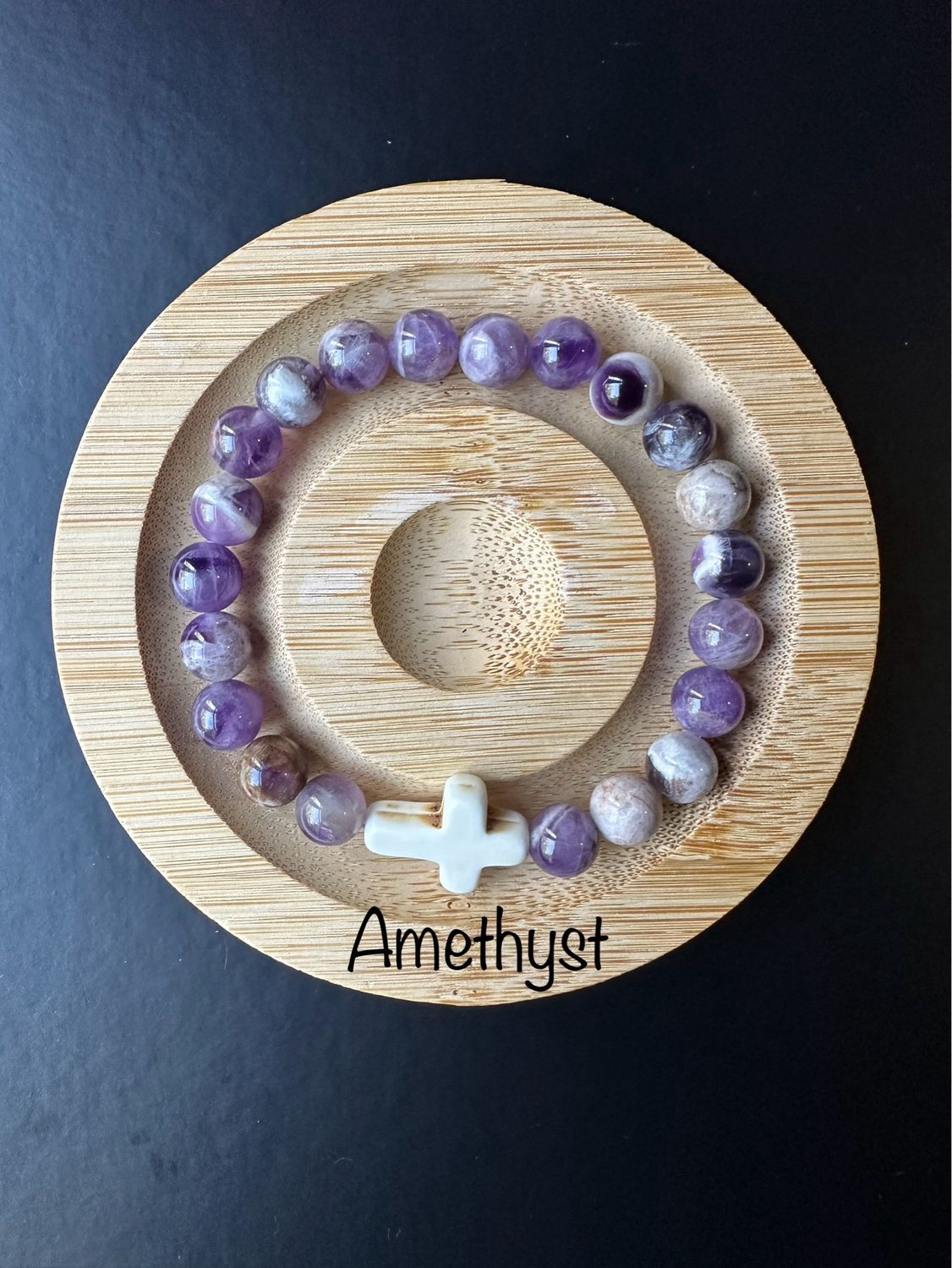 Amethyst Cross bracelet