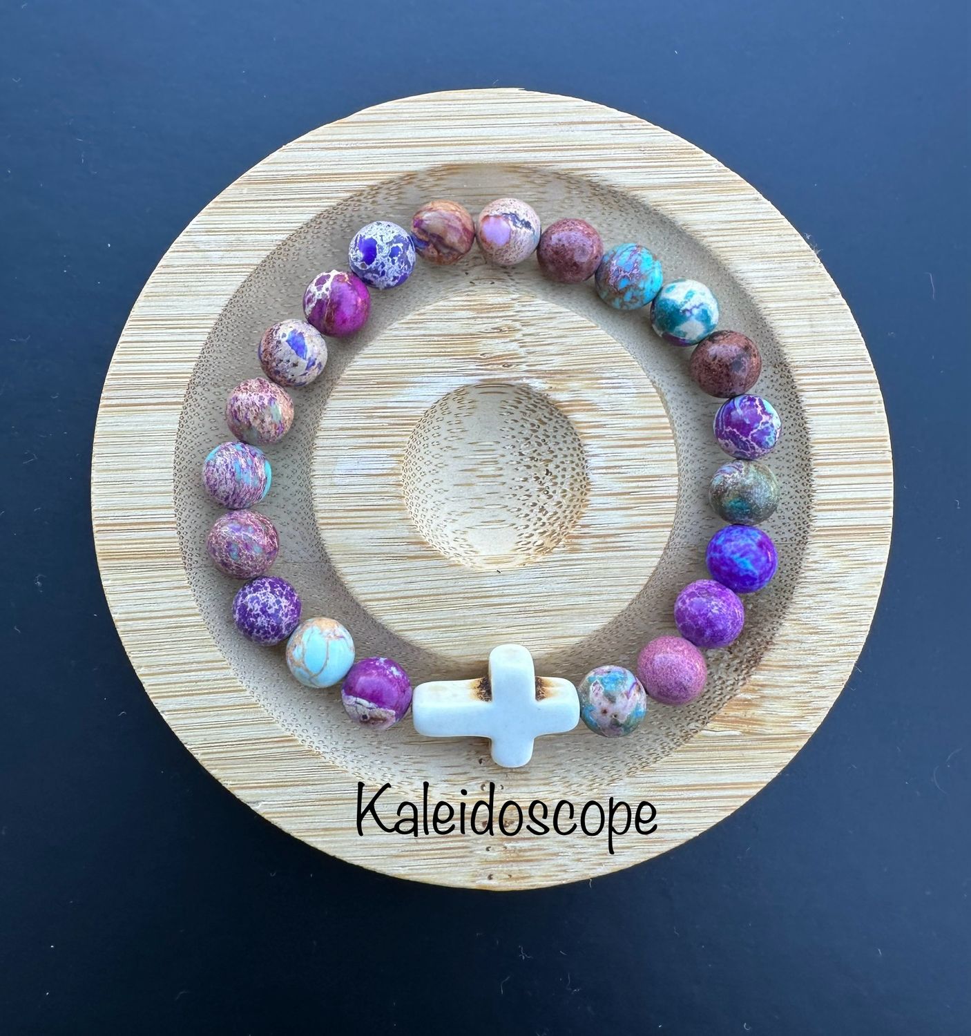 Kaleidoscope Cross bracelet