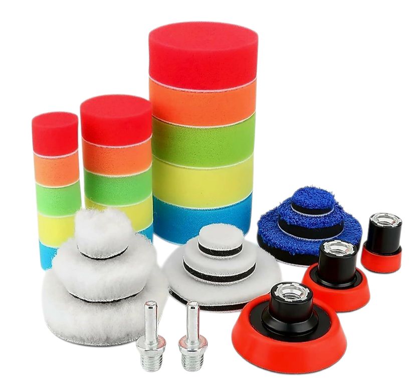 REPAIRX Foam Polishing set  with backing pads (3 sizes)