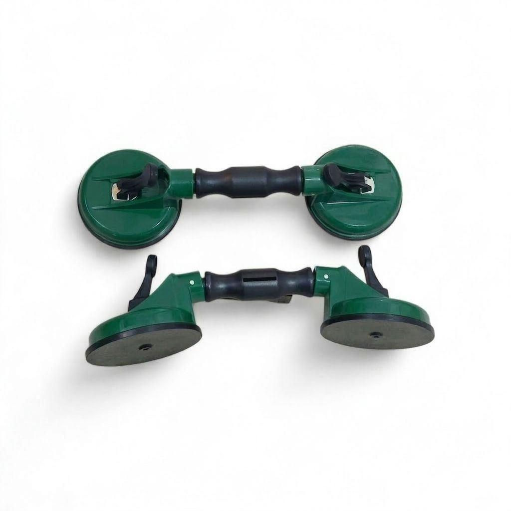 Windscreen swivel head suction lifters for curved glass